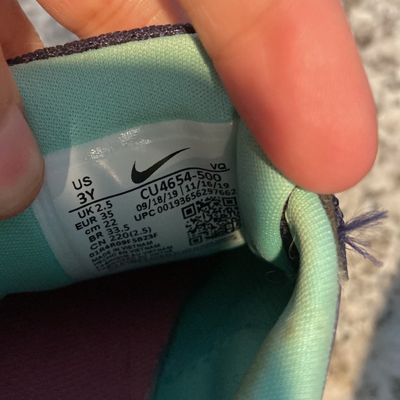 Girls Nike Star Runner 2.0 in Blue Sparkle Sz 3Y - Picture 5 of 6